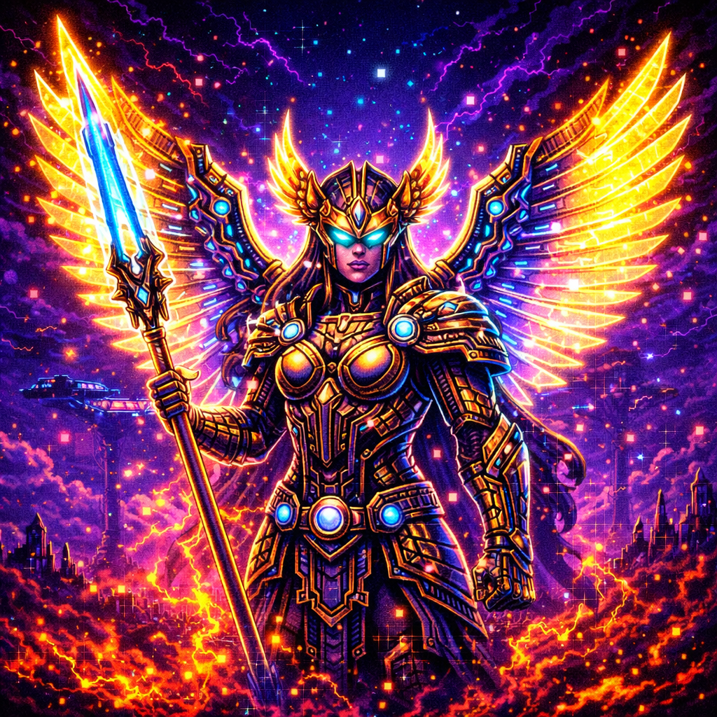 LIFETIME PACK – Cyber Valkyrie Pixel Art